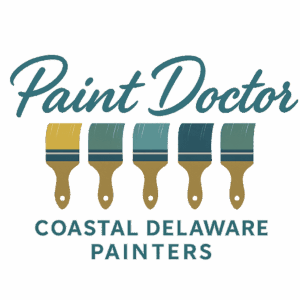 Coastal Delaware Painters logo – professional interior and exterior painters serving Lewes, Rehoboth Beach, Bethany Beach, and all of Sussex County, Delaware.